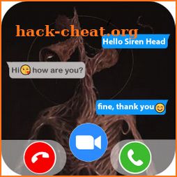 fake chat and call Scary from Siren Head-prank icon