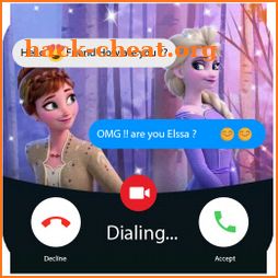 fake chat with Elssa : call & video - prank icon