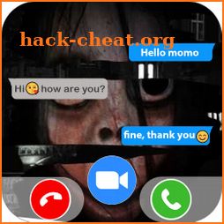fake live chat and call Scary from momo-prank icon