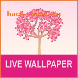 Falling Flowers Red - Live Wallpaper icon