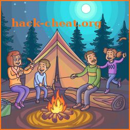 Family Fun Camping Day icon