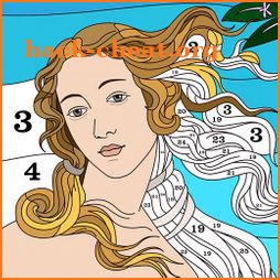 Famous Art Coloring by Numbers icon