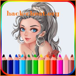 Fashion Girl Coloring Book icon
