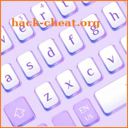Fashion Purple White Keyboard icon