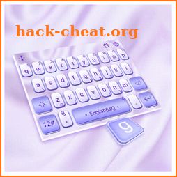 Fashion Purple White Keyboard Theme icon