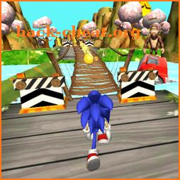 Fast Blue Hedgehog Rush - Jungle Run Adventure icon