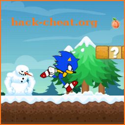 Fast Blue Runner Blue Hedgehog Dash Christmas icon