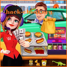 Fast Food Drive Thru Cashier Girl - Cash Register icon