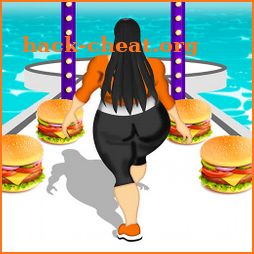 Fat Body 2 fit race food run girl racing game 3d icon