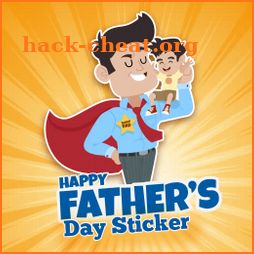 Father day - sticker, greeting image, photo editor icon