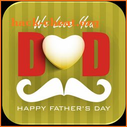 Father's day greetings icon