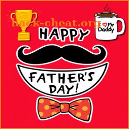 Father's Day Stickers Pack On Photo For Greetings icon