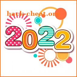 Feliz año nuevo 2022  pegatinas icon