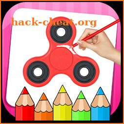 Fidget Spinner Coloring Book & Drawing Game icon
