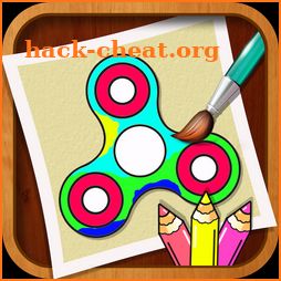 Fidget Spinner Coloring Book & Drawing Kids Game icon