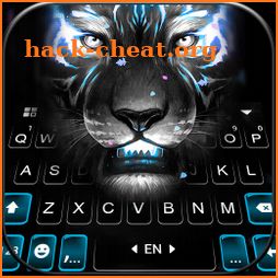 Fierce Neon Tiger Keyboard Background icon