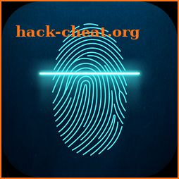 Fingerprint Lock Screen Neon icon