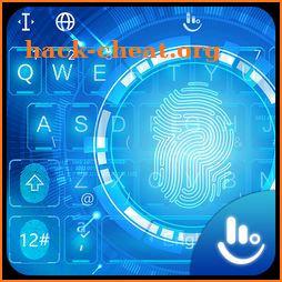 Fingerprint Style Tech Keyboard Theme icon