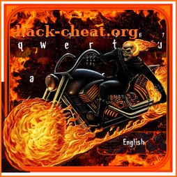 Fire Ghost Bike Keyboard Theme icon