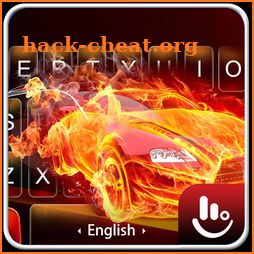 Fire Super Car Keyboard Theme icon