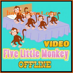 Five Little monkey video song in offline icon