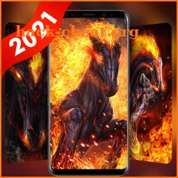Flame Horse Live Wallpapers Themes icon