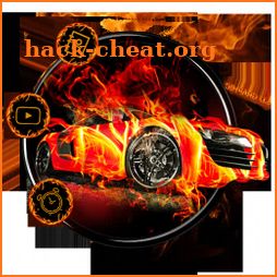 Flaming Car Sports Launcher Theme Live Wallpapers icon
