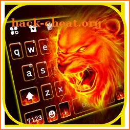 Flaming Lion Keyboard Background icon