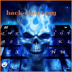 Flaming Skull 3d Keyboard Theme icon
