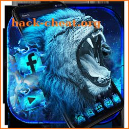 Flaming Wild Lion Themes Live Wallpapers icon