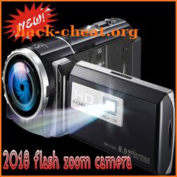 Flash ışıklı zoom camera icon