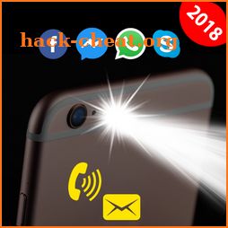Flash on Call and SMS: Automatic Bright flashlight icon