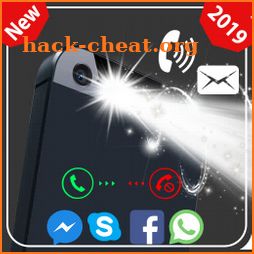 Flash on Call and SMS: Automatic flashlight 2019 icon