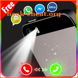 Flash on call and sms: flashlight alerts icon