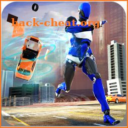 Flash Robot Speedster: Cop Robot hero- Flash games icon