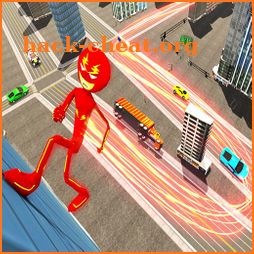 Flash Stickman Rope Hero – Speed Hero Crime City icon