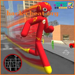 Flash Stickman rope hero - Speed Hero Vigas City icon
