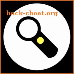 Flash to Torch - A magnifying glass with light icon