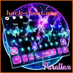 Flicker Neon Butterfly Keyboard icon