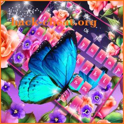 Florescent Shiny Rose Keyboard Theme icon