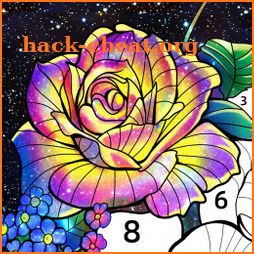 Flower Coloring - Paint by Number Art Book icon