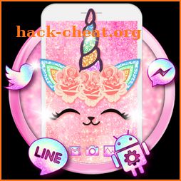Flower Unicorn Cat Launcher Theme Live Wallpapers icon