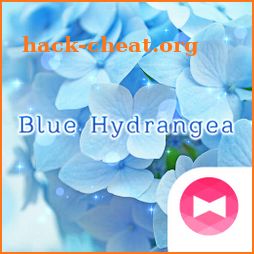Flower Wallpaper Blue Hydrangea Theme icon