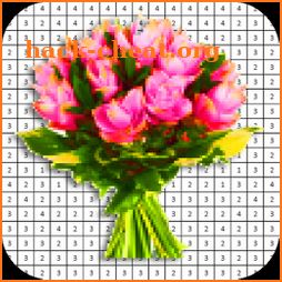 Flowers Bouquet Coloring Book - Color By Number icon