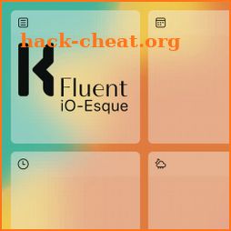 Fluent iO-Esque (Kustom Theme, Fluent iOS styles) icon