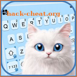 Fluffy Cute Kitten Keyboard Background icon
