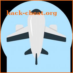 Fly booking cheap icon
