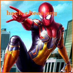 Flying Amazing Iron Spider Superhero Fighting icon