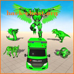 Flying Ambulance Dino Robot icon