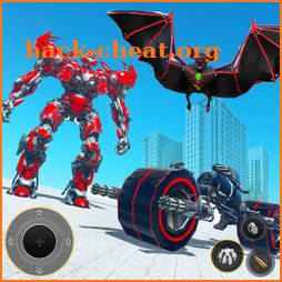 Flying Bat Bike Robot Transform Games 2021 icon